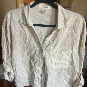 Cream Button-Up Shirt